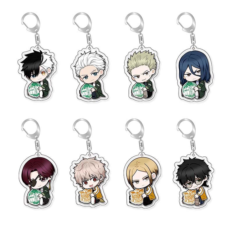 Anti-wind chime peripheral keychain windbreaker Ying Yao Kai Well Qiu Yan Su Fang Falcon Flying Animation Square Brand Pendant