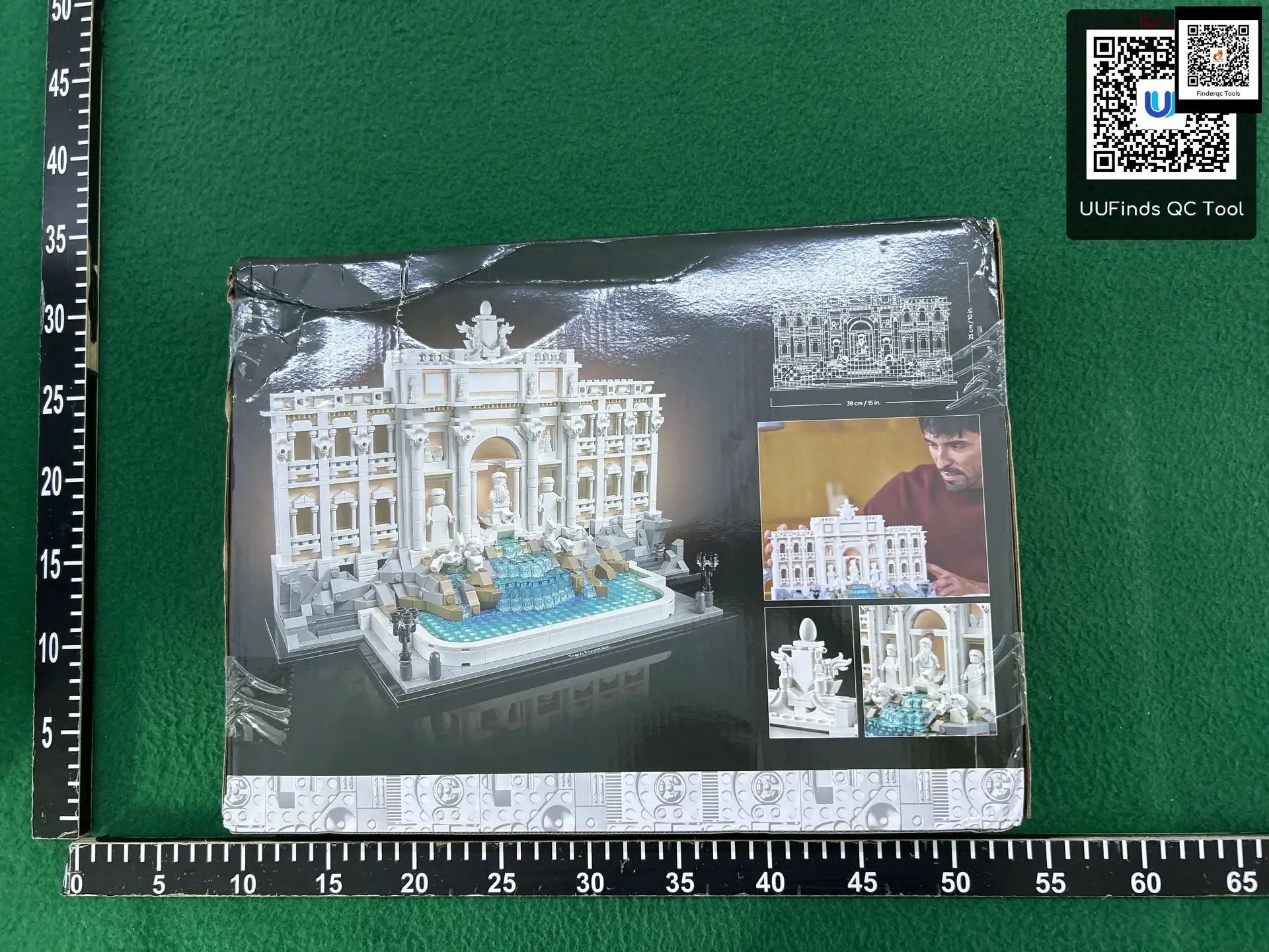 Chinese Building Block Architecture Street Scene 21062 Roman Trevi Fountain kids Educational Assemble Toy Gift for Boys and Girls