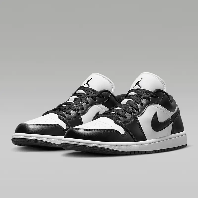 Nike Women's Shoes Air Jordan 1 AJ1 Black and White Panda Low Ankle Vintage Skateboard Shoes Basketball Shoes DC0774-101