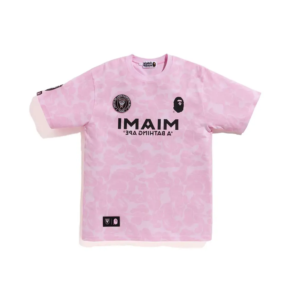 Bape X Miami Miami Joint Camouflage Men's and Women's Short-Sleeved Sports T-Shirt Trendy Brand