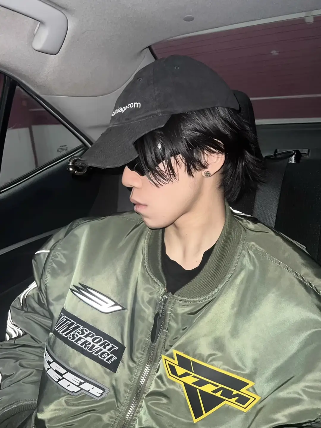 Vtm Style 18Aw Show Alpha Racing Medal Design Air Force jacket Military Green Heavy weight Cotton Clothing Bomber