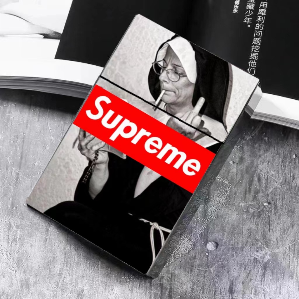 Chao Brand Plastic Cigarette Case Flip 20 Cigarette Case Automatic Flashback Pioneering Advertising Cigarette Case Soft and Hard Universal