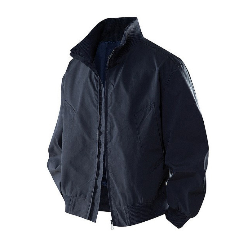 Stand Collar Flight Jacket for Men, Spring and Autumn Thin Style, American Workwear Short Baseball Jacket, Cool Coach Jacket for Men