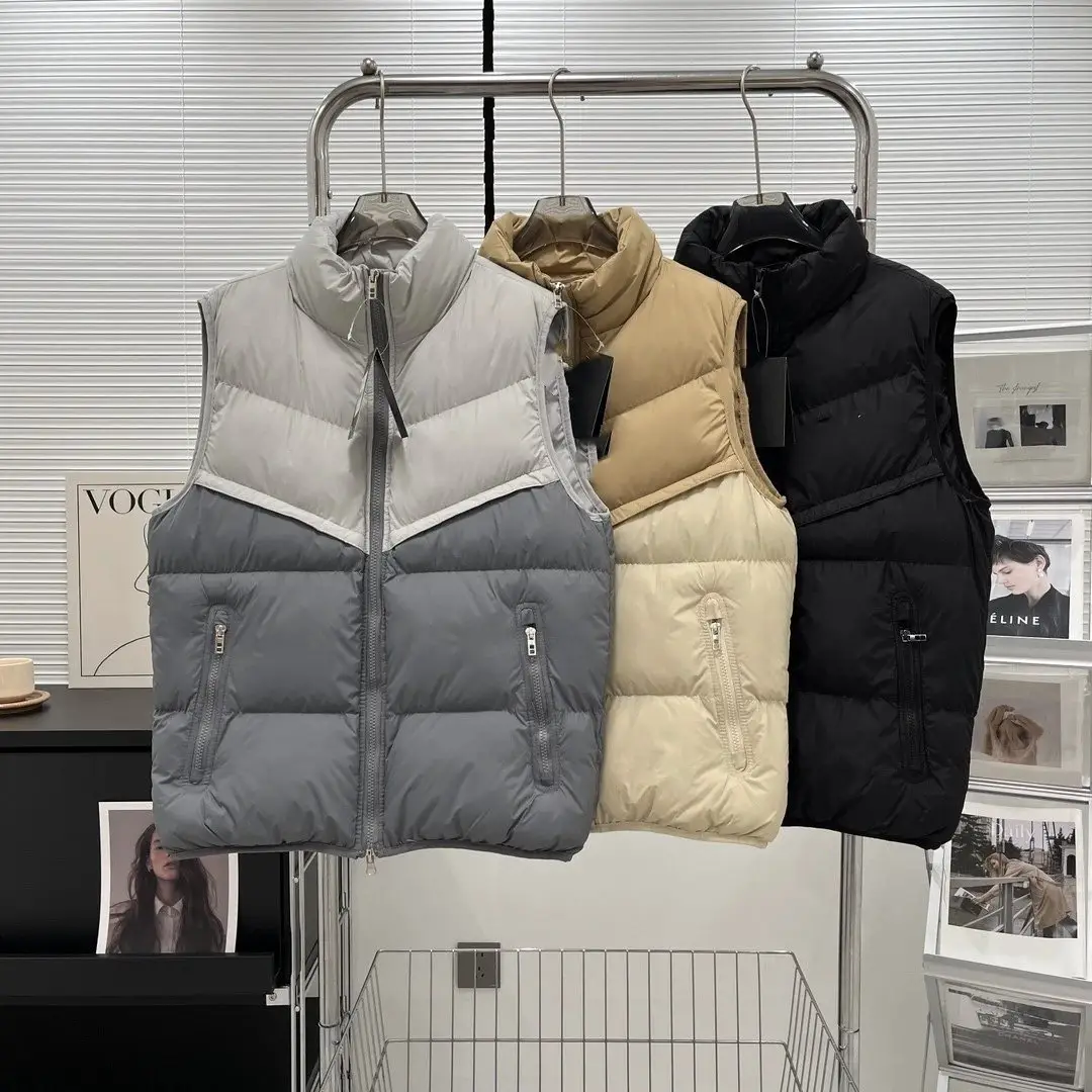 拼色棉马甲日常休闲男女同款棉服背心保暖8184ST-90