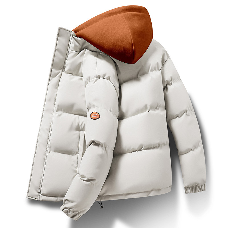 Down cotton-padded jacket men's 2024 winter Korean-style trendy relaxed-fit cotton-padded jacket for couples Ins Hong Kong-style thickened cotton-padded jacket coat trendy