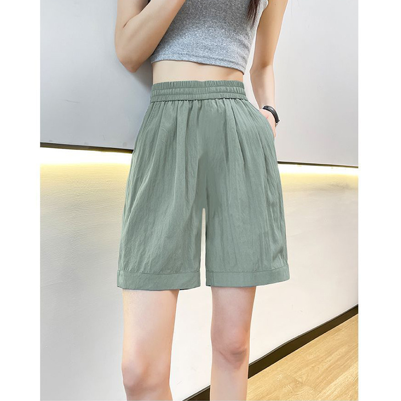 Yamamoto Pants Shorts for Summer, Large Size, Thin, New Style, Loose Wide-Leg, Elastic Casual Five-Point Pants, Foreign Trade