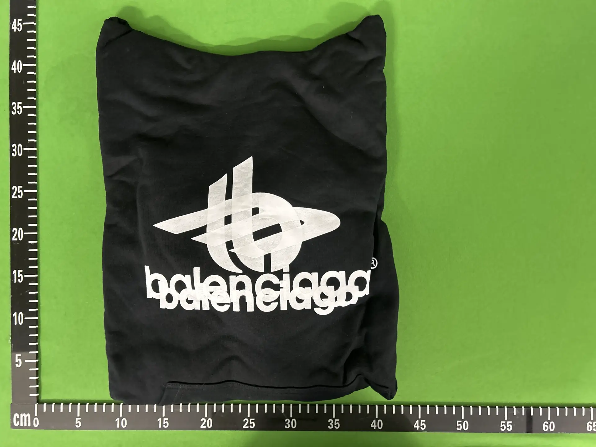 Balenciaga Black Logo Print Hoodie