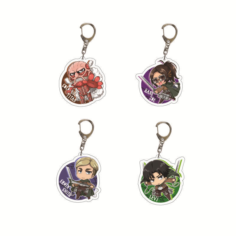 Attack on Titan Soldier-In-Chief Eren Mikasa Acrylic Keychain Transparent Pendant