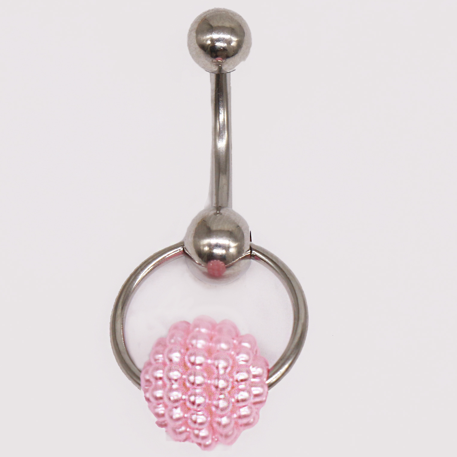 Gaibei European and American cross-border Yangmei ball Yin ring stainless steel Yin ring Yin decoration body piercing jewelry manufacturer in stock