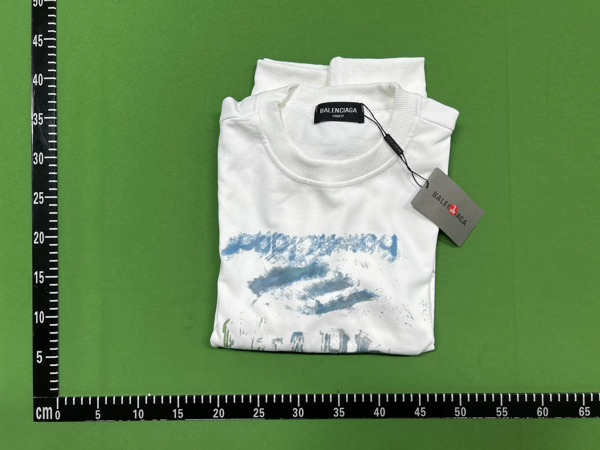 Balenciaga Unifit White Graphic Sweatshirt