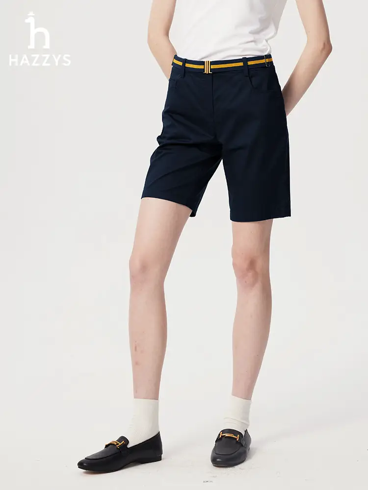 [Same Style in Shopping Malls] Hazzys Haggis shorts Women's 2025 Spring and Summer New arrival Fashion Casual Pants Trendy Pants