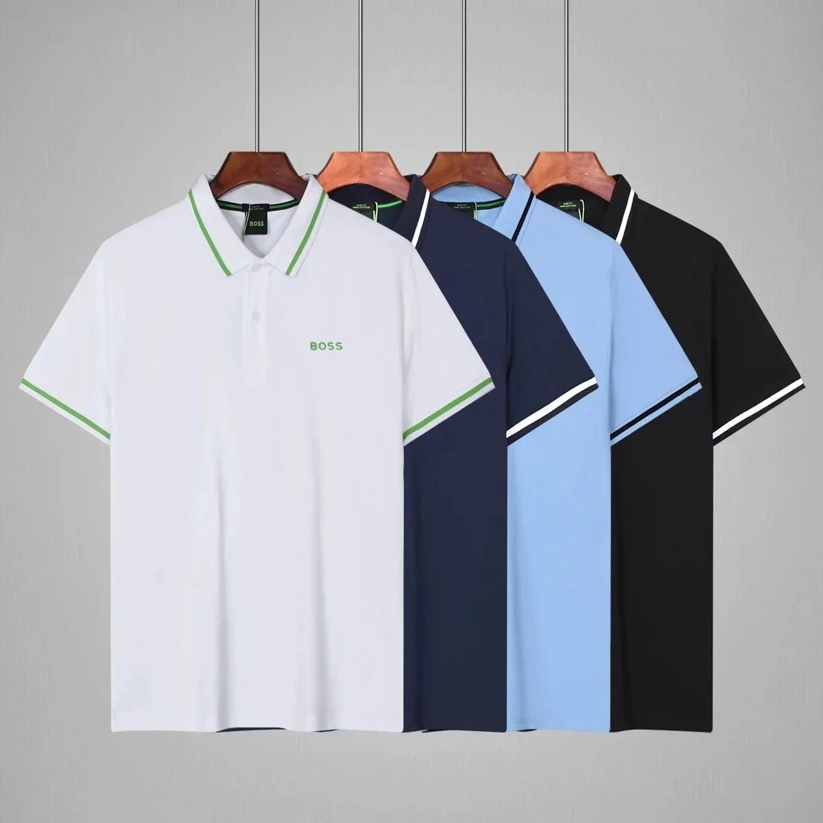 [ABC44-2] Preppy-style lapel summer new casual short-sleeve