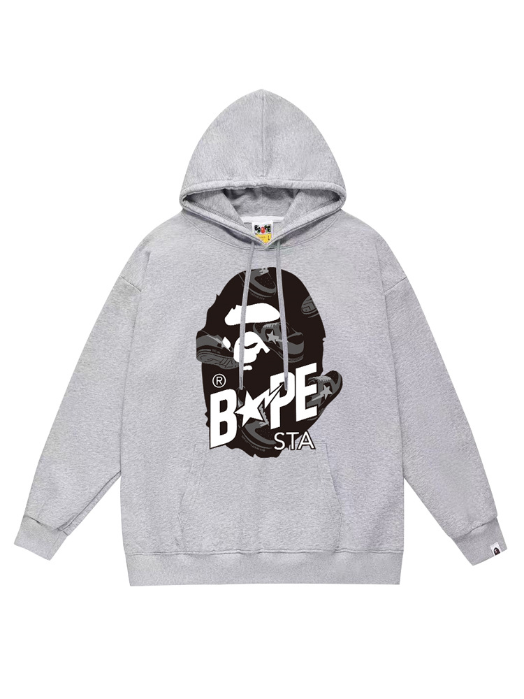 Cross-Border Wholesale Supply of Export Trendy Brand Heavyweight Bape Ape Head Hooded Sweatshirt Shark Long-Sleeved Hoodie Jacket 7