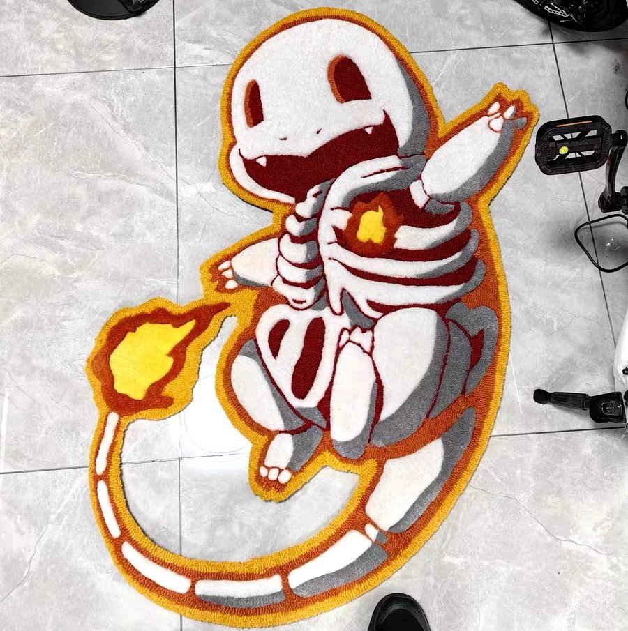 LUGIA骨骼3D地毯POKEMON宝可梦生日礼物tufting