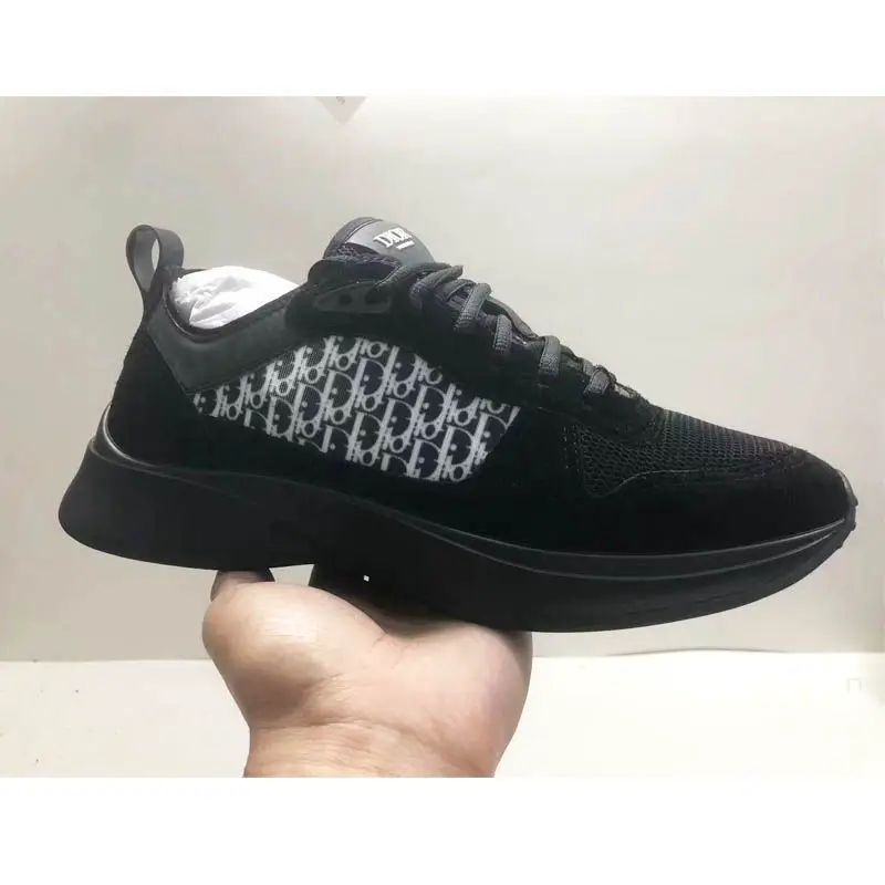 Dlor B25 Printed Letter Stitching Low-Top Breathable Lace-Up Trendyy Casual Shoes Trendy Men's Fashion