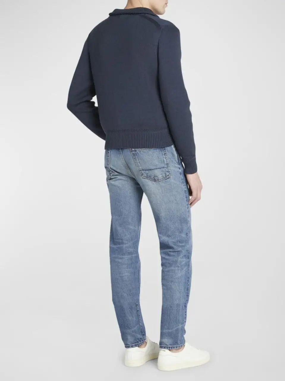 Fall and winter Men Cashmere Knitting Bottoming Shirt Polo Collar Cashmere Sweater thickened Cardigan silm Men's Sweater Outwear