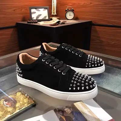 Spring and Summer Studded Red-Soled Shoes Summer New Women's Genuine Leather Acl Men's Shoes Flats Low-Top Shoes Casual Couple Trendy Sneakers