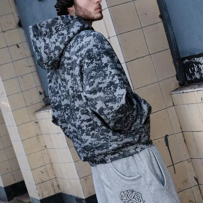 2025New Mertra Camouflage Hooded Sweatshirt Windbreaker Suit Men Camouflage Windbreaker Jacket Sportswear