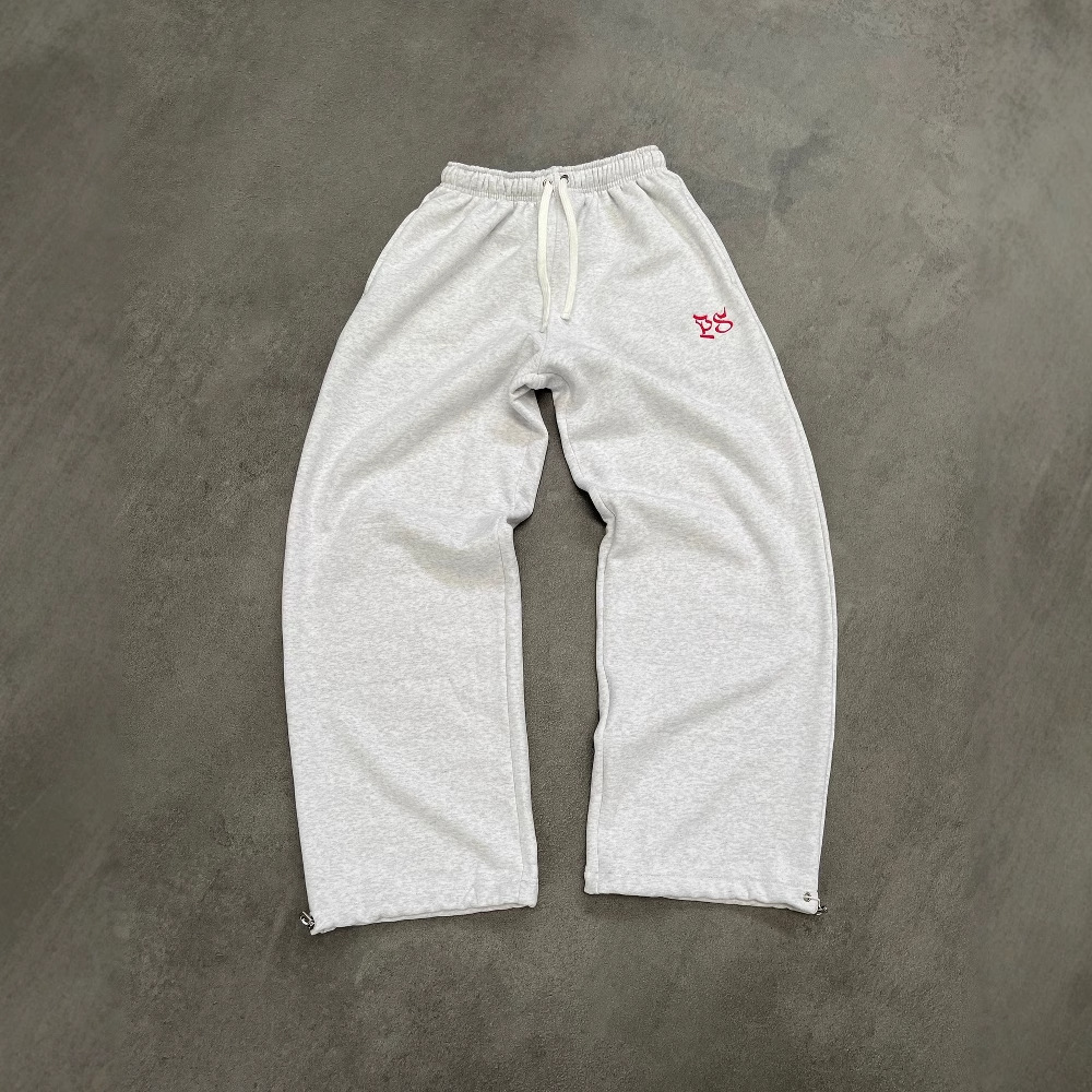 Pepe Studio Baggy Pants High Quality Street Hip-Hop Red Embroidered Sweatpants Men's Trendy Brand Pants Foto QC de 1688 na Qualit.ly