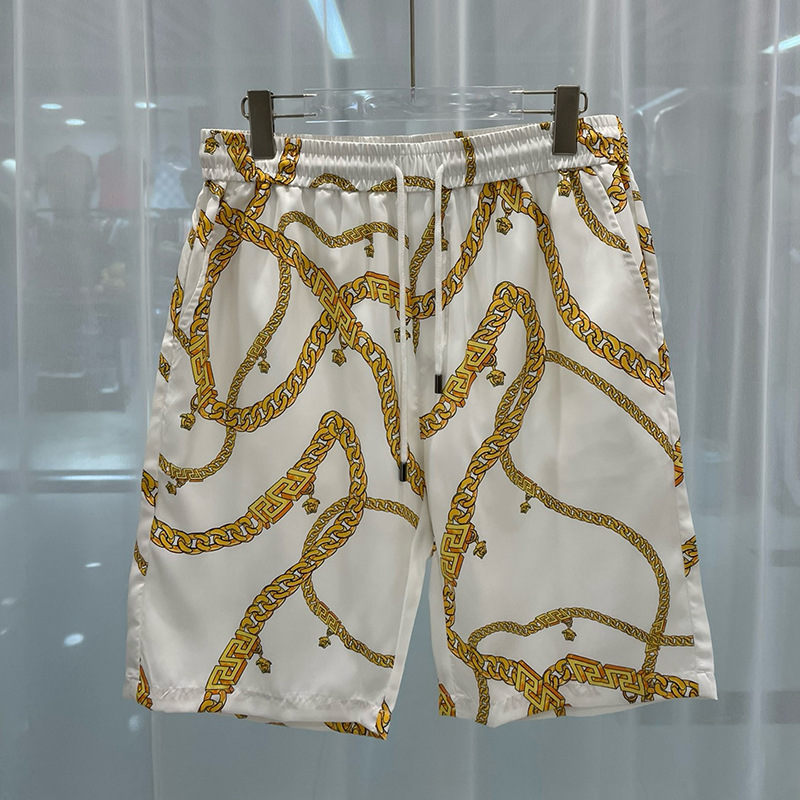 2024 Summer New European and American Trend Cross-border Trade Youth Popular Digital Printing Men's Beach Pants Short Pants