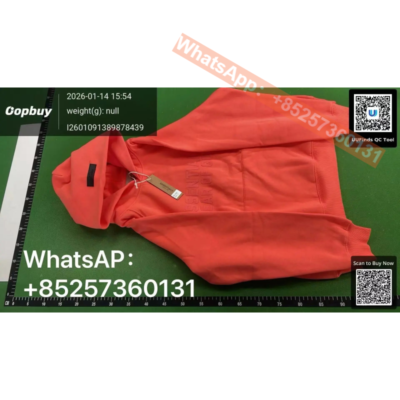 Fear of God Essentials Hoodie Orange