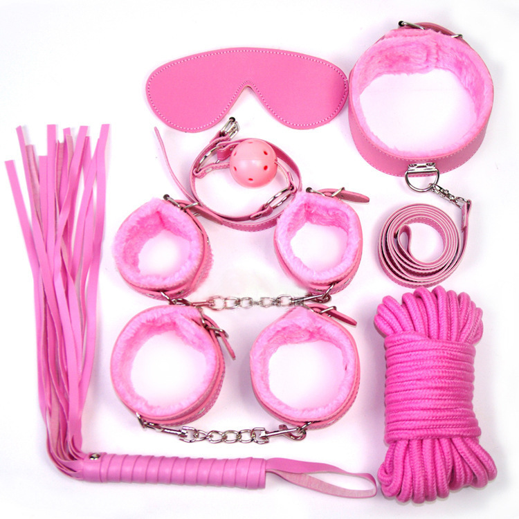 Sexy 7 seven-piece suit thickened plush leather adult toys bundled alternative sex products wholesale