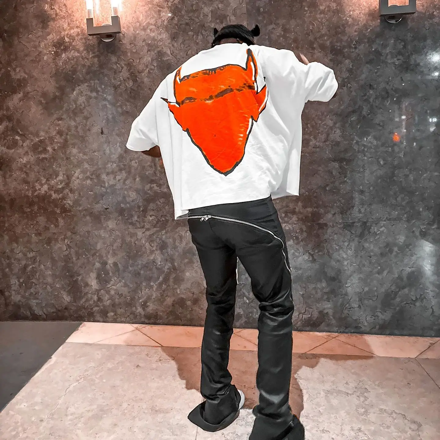 New Stwear Drop Sleeve T Shirts Men Women Cartoon Graphic Pr