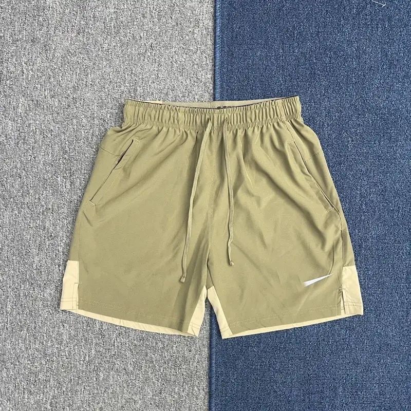 Breathable Men's Quarter Pants Ice Silk Quick-Drying Summer Outdoor Running Casual Beach Shorts Sports Loose Fitness Men