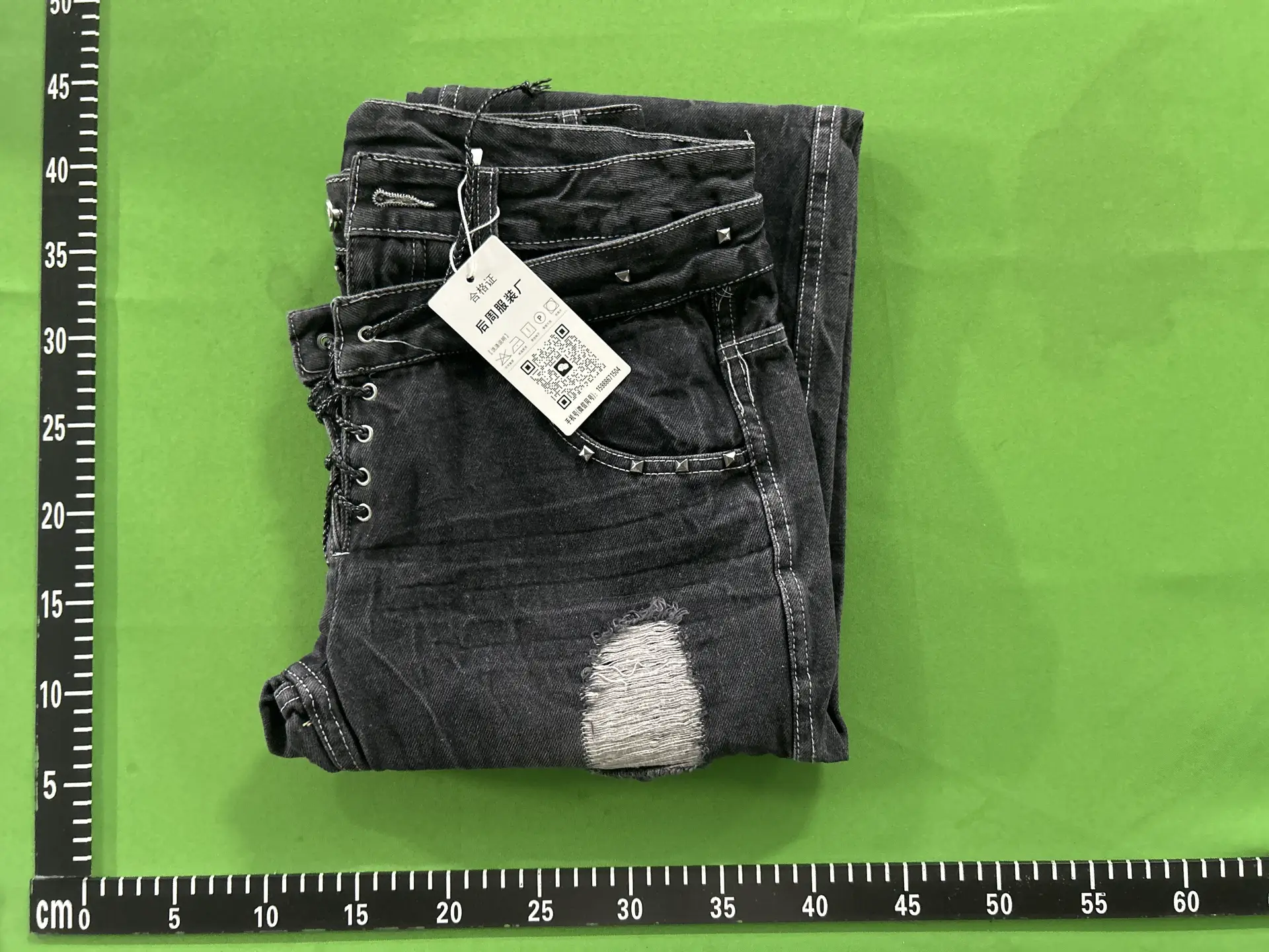 European and American Cross-Border Y2K Double-Waist Denim Pants, American Retro Washed Distressed Flared Pants Y2K