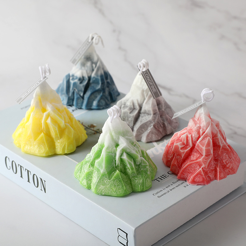 Nordic modern style creative 3D iceberg volcano aromatherapy candle hand Gift Birthday atmosphere decoration fragrance candle