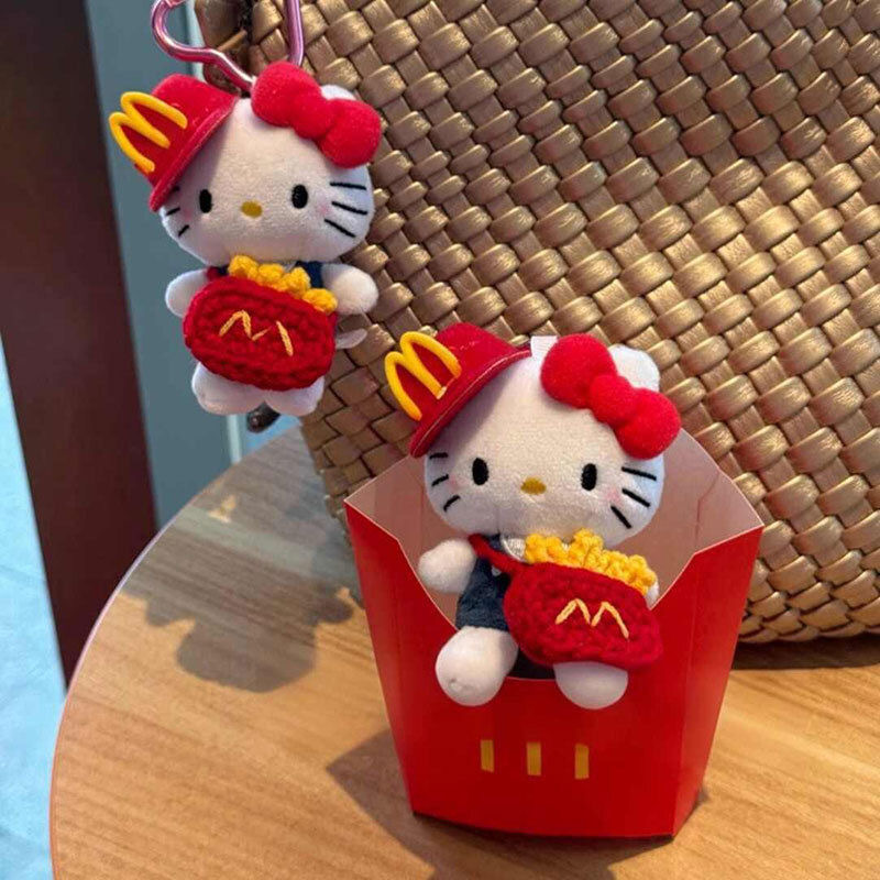 Little Red Riding Book Kitty Pendant Cartoon Cute Hello Kitty Schoolbag Keychain Bag Hanging Ornaments Plush