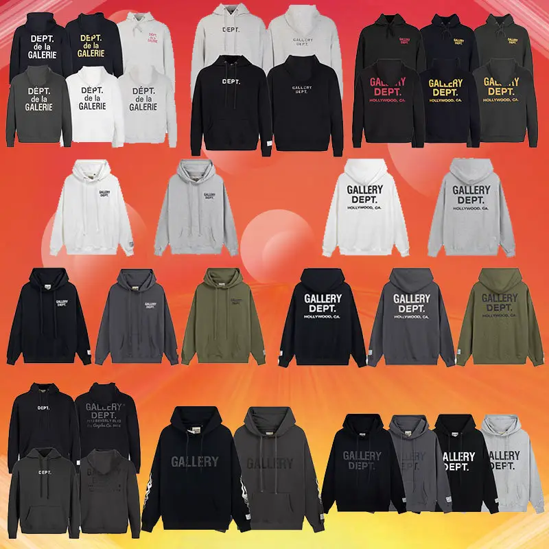 Ga Dept Classic Letter Slogan Trendy Arm Flame Printed Trendy Hoodie Hoodie Hoodie Hoodie Wholesale
