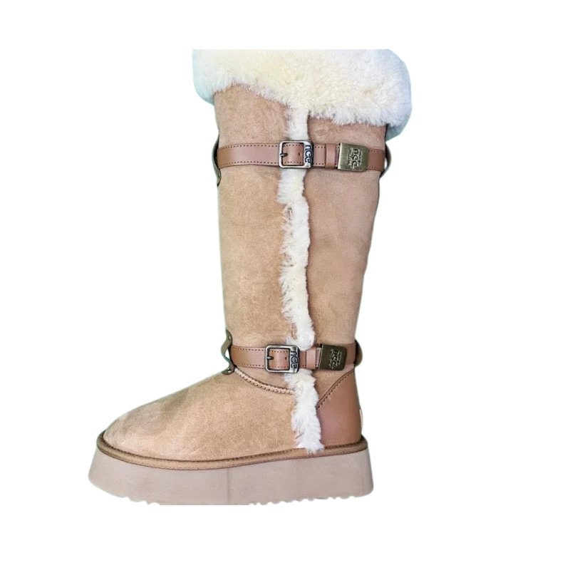 [DX79-6] (Customized 3-7 days delivery) TT0 Comfortable Simple Joker Velvet High Barrel Snow Boots Customized