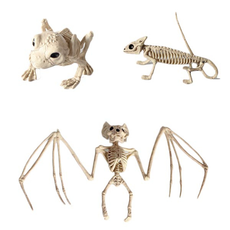Halloween Haunted House Chamber of Secrets Escape Layout Props Skeleton Bat Spider Scorpion Horror Animal Skeleton Skeleton