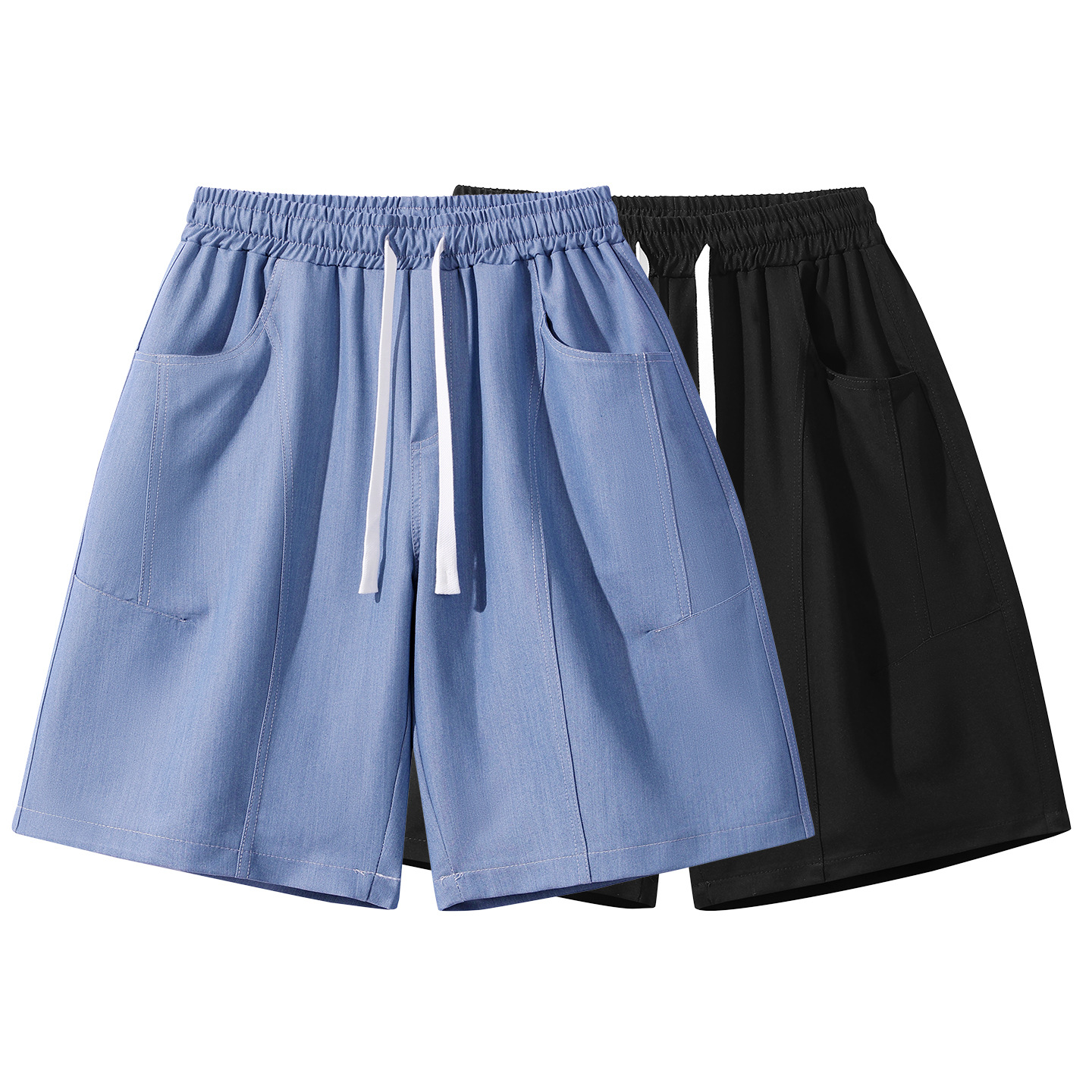 2026 New Men's Trendy Loose Shorts Summer Beach Casual Sports Shorts Trendy Five-Point Pants