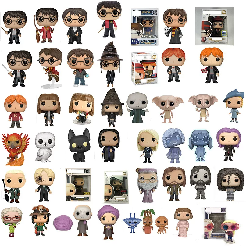 Harry Potter Hedwig Dobby Hermione Snape Luna Figurines Ornaments