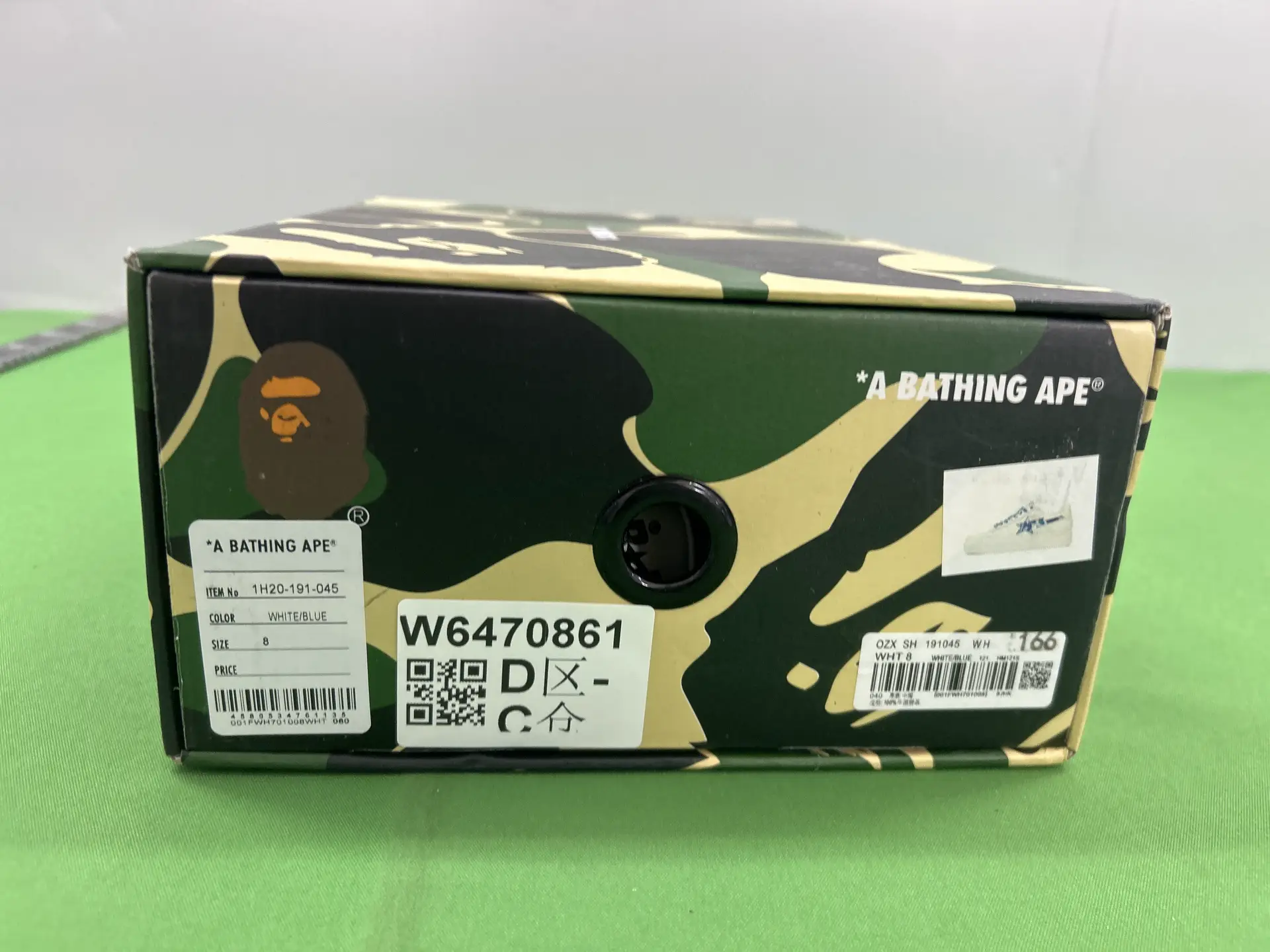 A Bathing Ape BAPE SK8 STA White Blue