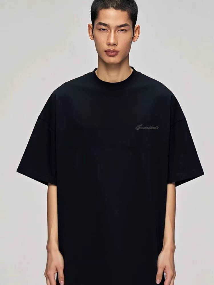 26 New Models of Fog Stack Essentials Letter Print High Street Fashion Brand Pure Cotton Unisex Couple T-Shirts Short Sleeve