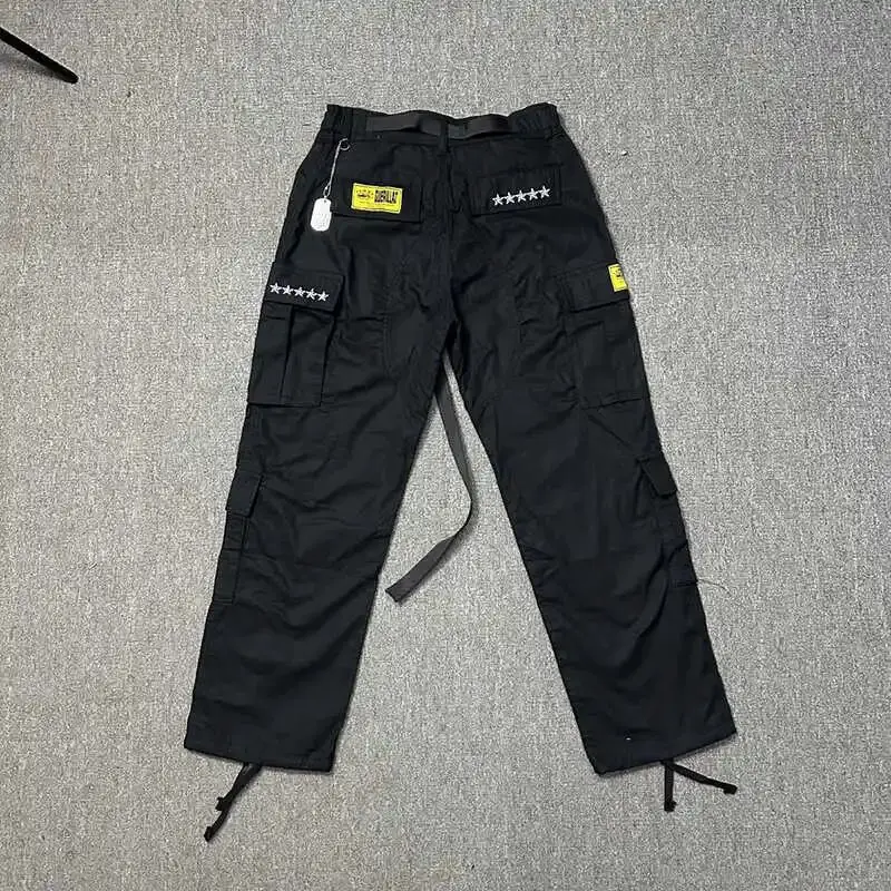 VLONE FOG Corteiz Alcatraz Cargo Pants American Street Trendy Multi-Pocket Casual Loose Pants