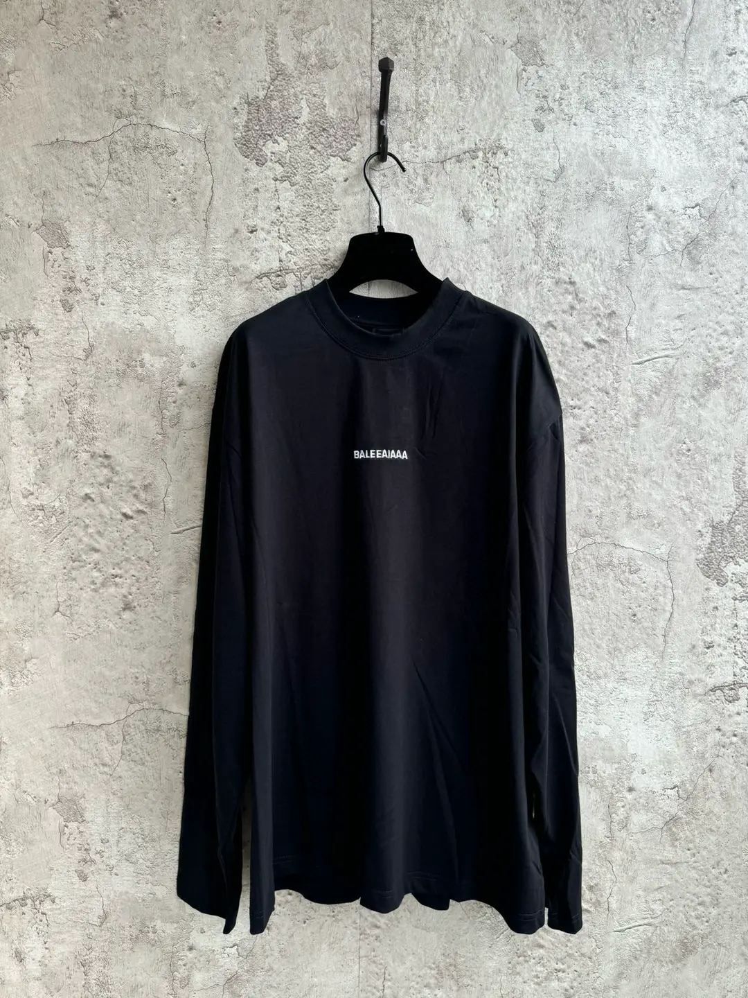Top of the line version! Paris classic logo embroidered casual T-shirt long sleeved men's and women's 25ss autumn and winter loose pullover