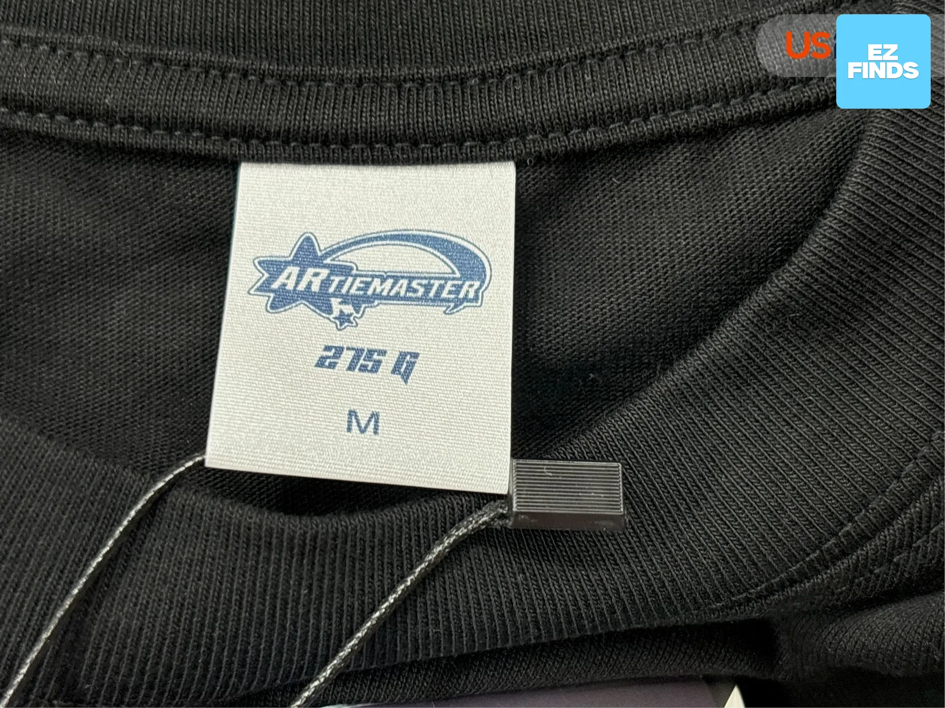 275g Pure Cotton Boxy Short Style Trendy Brand Basic Original Fabric Ribbed Collar Slim-Fit Men's Short-Sleeve T-Shirt foto QC de 1688 en Qualit.ly QC