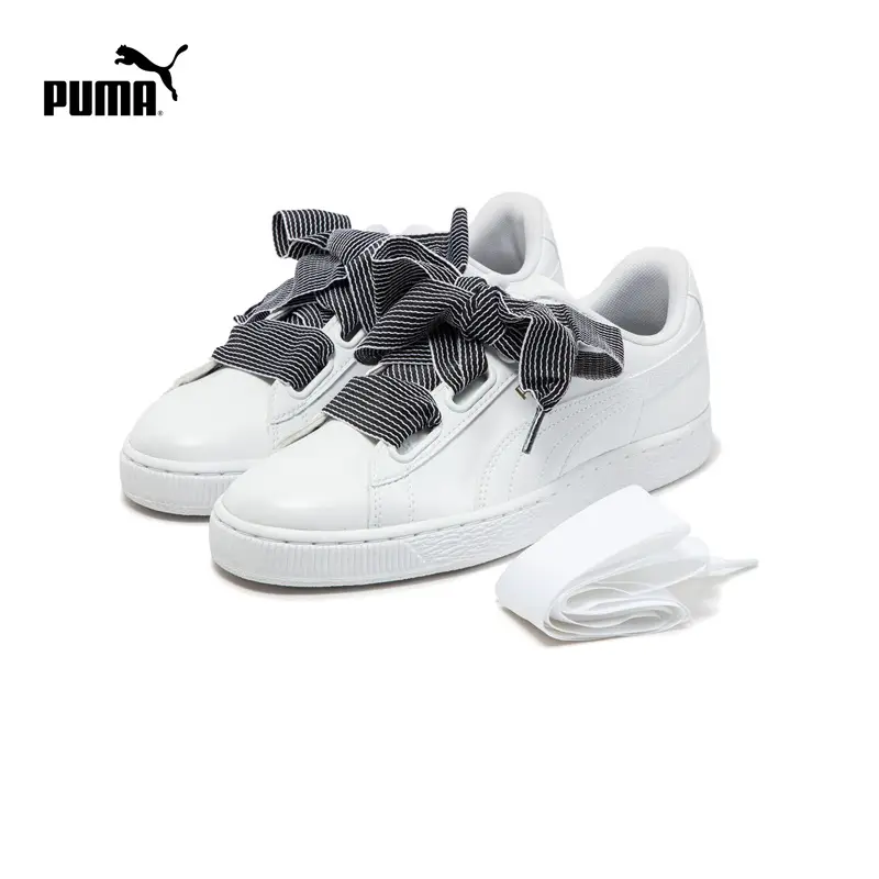 Puma Women's Bows Retro Casual Shoes Basket Heart 365198