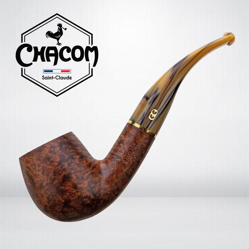 French Chacom Pipe Savane Series 9mm Flue Briar Smooth French Cc Pipe