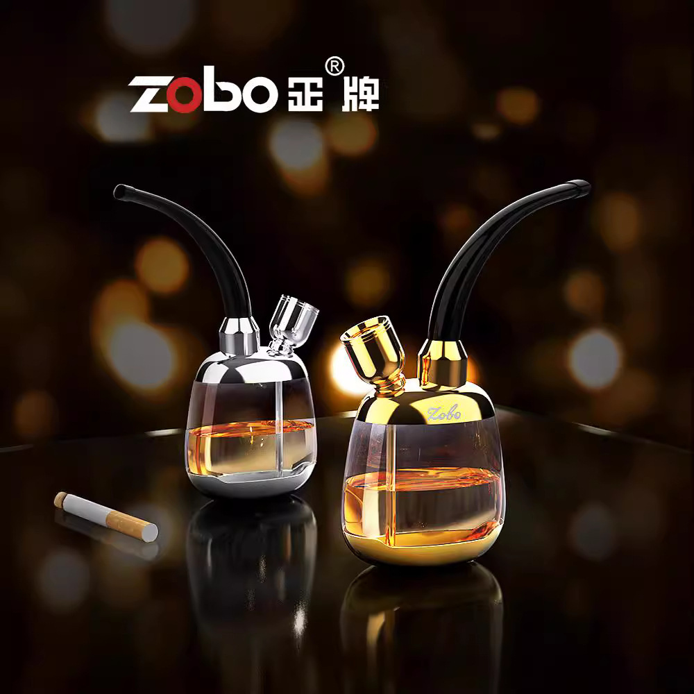 Zobo Genuine Hookah Pipe Bag Pot Double Circulation Filter Personalized Creative Old-Fashioned Men's Portable Zb-501