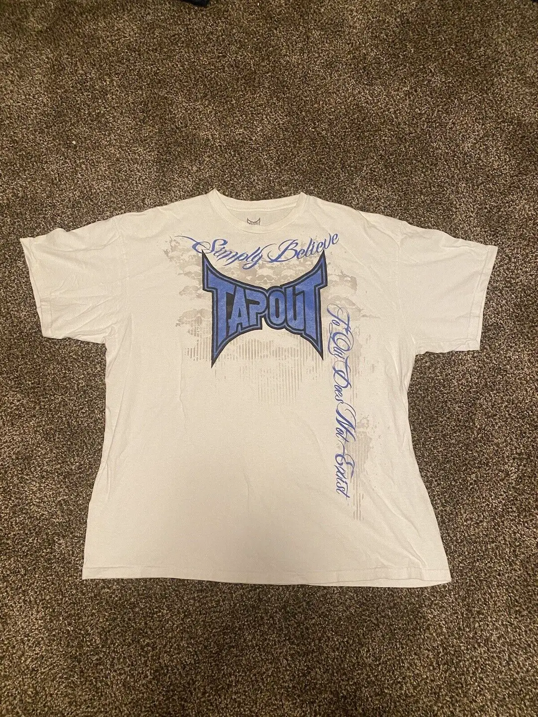 Cross Border Harajuku T-Shirt Vintage Y2K Tapout MPS MMA Fighting Grunge T-Shirt White