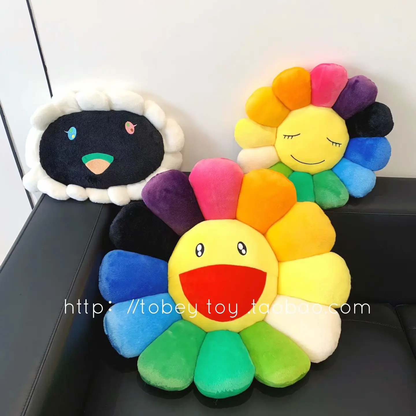 ins Colorful Sunflower Cushion Pillow Floor Mat Doll Home Decor Plush Toy Stuffed Animal