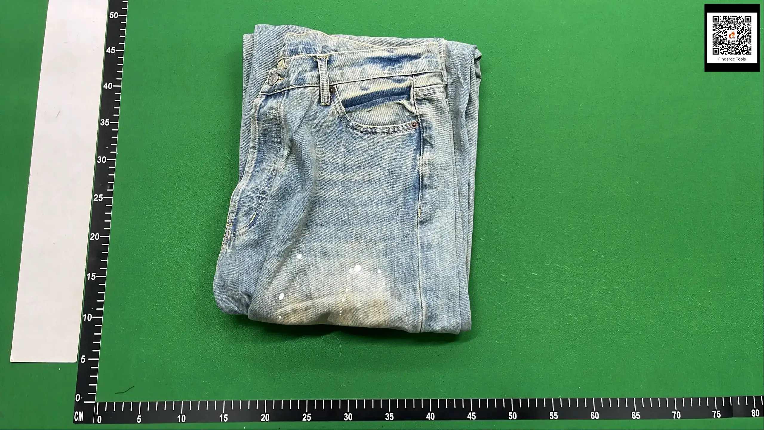 Correct version AC home washed worn old splash ink mud dyed loose jeans south oil high cargo lovers wide leg pants