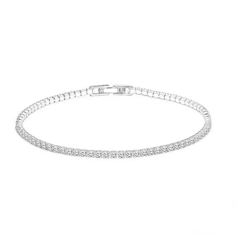 Foreign trade jewelry silver plated 2.5mm white bracelet trembles small red book popular bracelet in stock wholesale