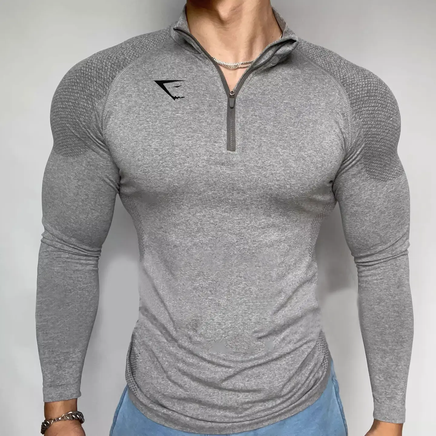 Gymshar Superstar Quick-Drying Bodysuit Hooded Zipper Long sleeves Sports Fitness Tops Training Fitness Clothing