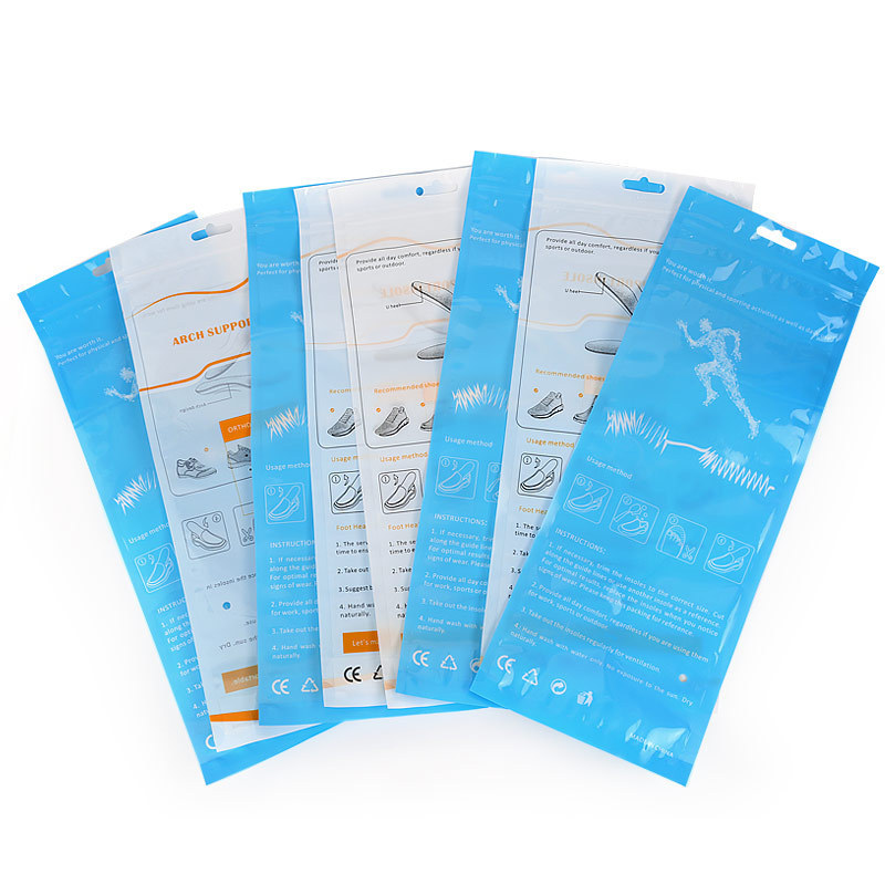 English Color Neutral Composite Bag Ziplock Bag Composite Zipper Bone Bag Insole Packaging Bag in Stock